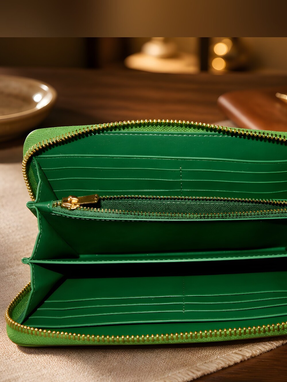 The Coach Long Zip Around Wallet in Signature Canvas - Picture 2 of 15